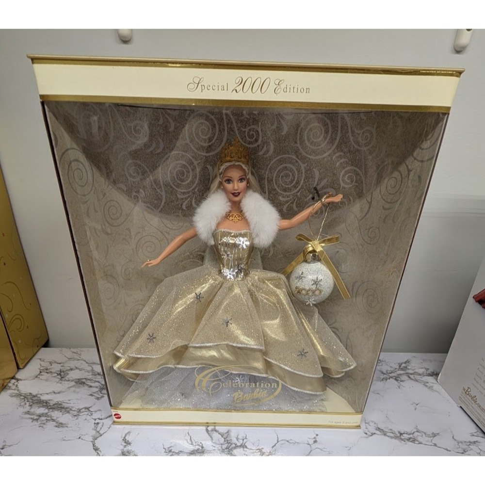 Special 2000 Edition Celebration Barbie Doll, Gold Gown, NIB, Collectible
